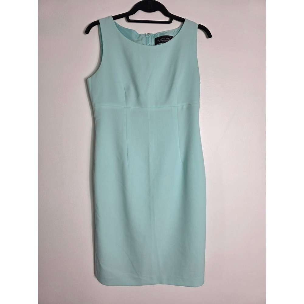 Black Label by Evan-Picone Sheath Dress Sleeveless Career Workwear 6